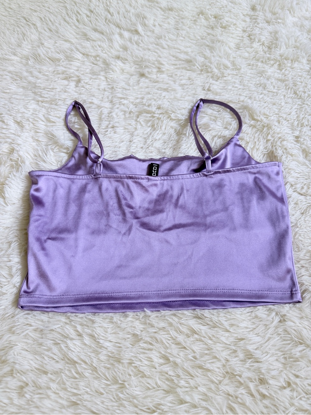 H&M Lilac Satin Crop Cami - Picture 3 of 7